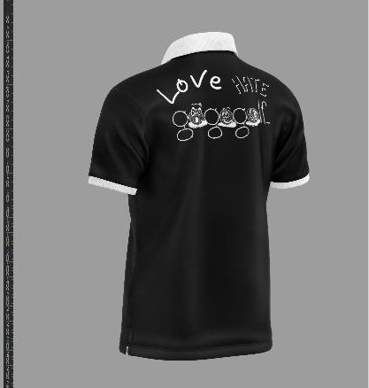 Golf Polo black| Modern Golf Fashion | Golf Gifts