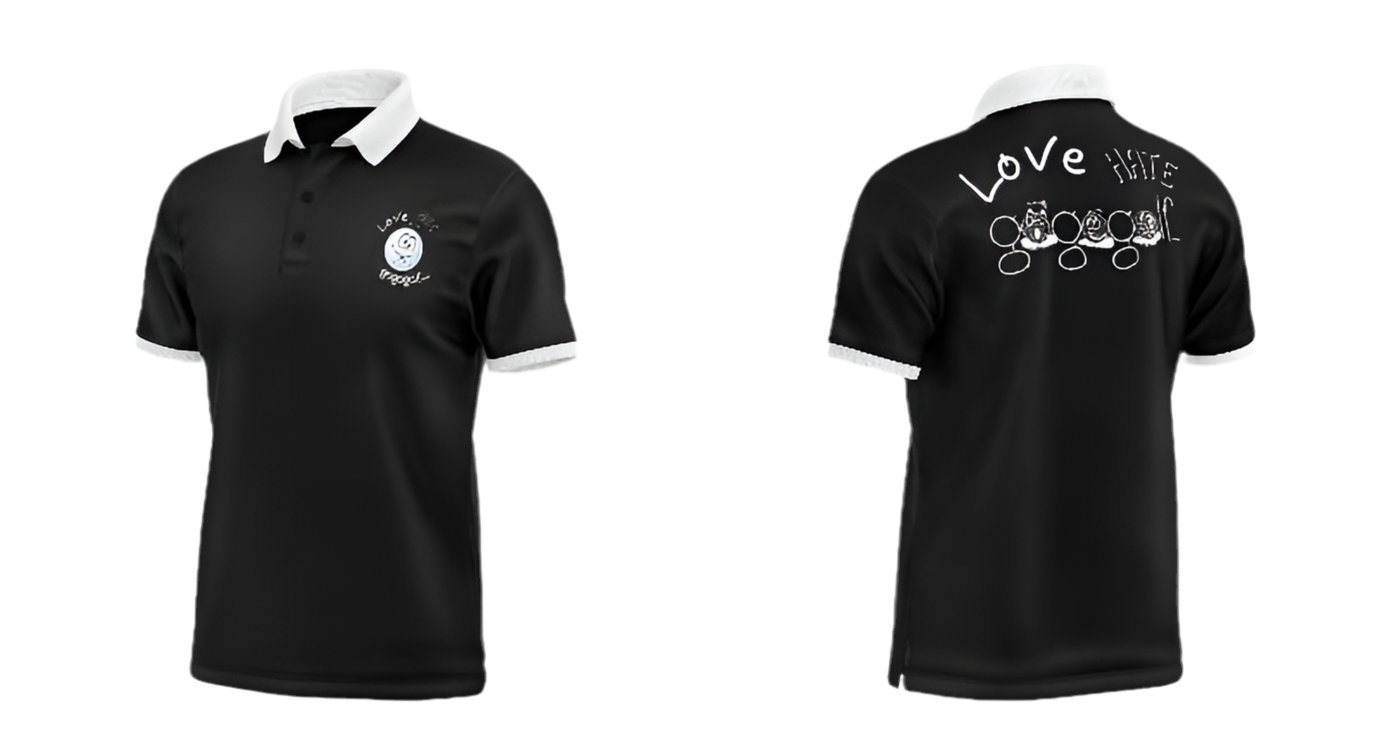 Golf Polo black| Modern Golf Fashion | Golf Gifts