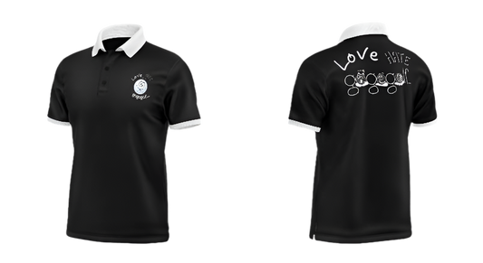 Golf Polo black| Modern Golf Fashion | Golf Gifts